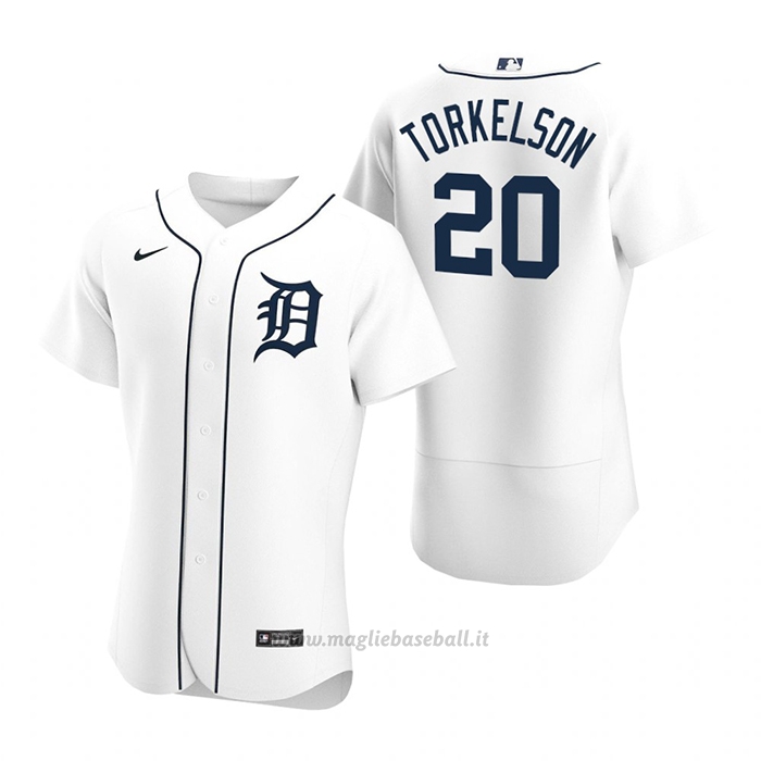 Maglia Baseball Uomo Detroit Tigers Spencer Torkelson Autentico Primera Bianco